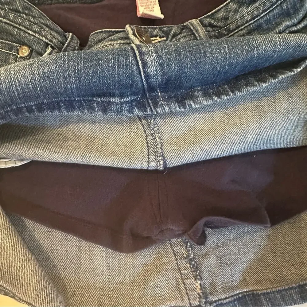 Girls Denim Skort sz 10 Denim Skirt shorts under